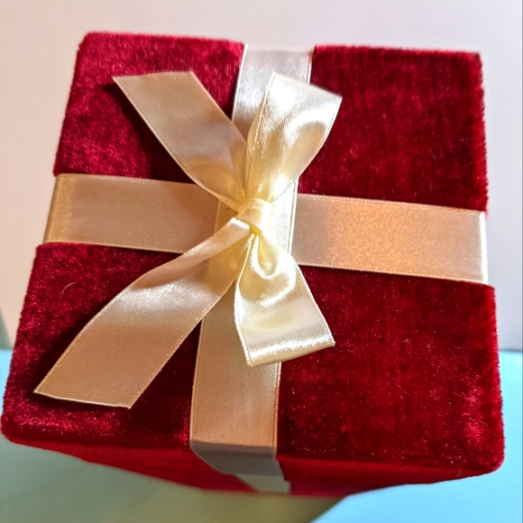 Restoration Hardware Accents New Red Velvet Gift Box Of 6 Dripless